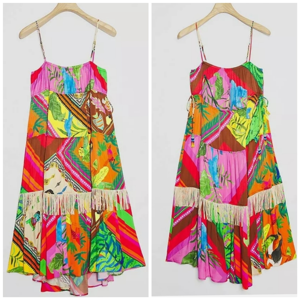 Anthropologie ×Farm Rio Palila Fringed Midi - Picture 4 of 13